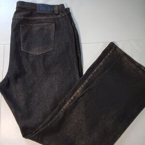 Lauren Ralph Lauren Coated Brown Straight Jean NWOT